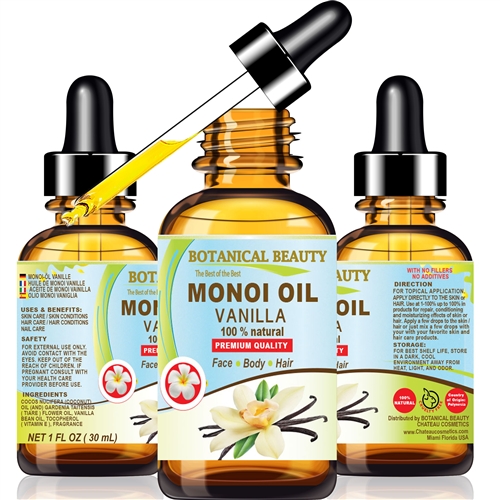 Monoi Oil Vanilla Botanical Beauty