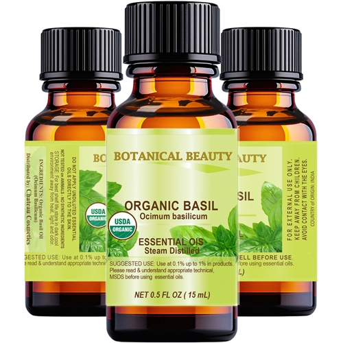 Botanical Beauty Certified Organic Basil Essential Oil