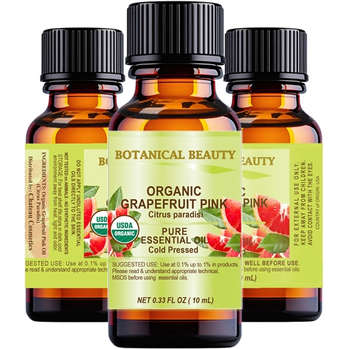 Botanical Beauty Certified Organic Grapefruit Pink Essential Oil