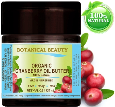 Cranberry Seed Oil Butter Organic Botanicals Botanical Beauty