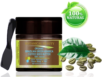 Green Arabica Coffee Seed Butter Organic Brazilian Botanical Beauty