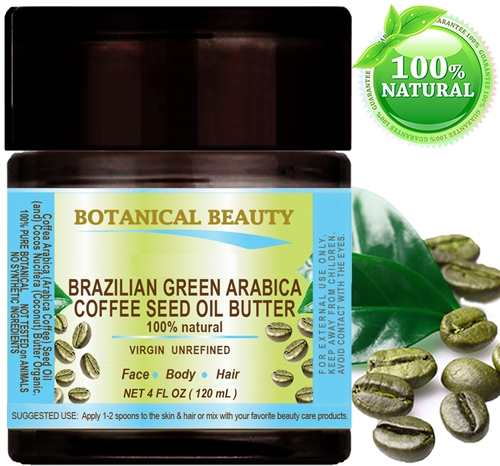 Green Arabica Coffee Seed Butter Brazilian Botanical Beauty