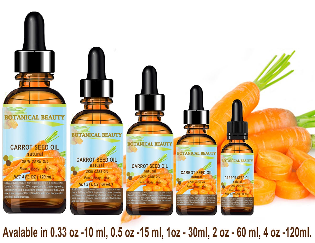 Carrot Seed Oil Botanical Beauty 0.33 Fl oz - 10 ml.