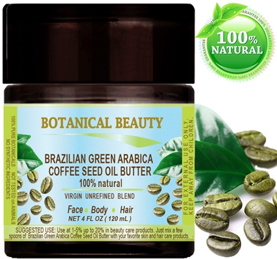 Botanical Beauty GREEN ARABICA COFFEE SEED OILS BUTTER Brazilian