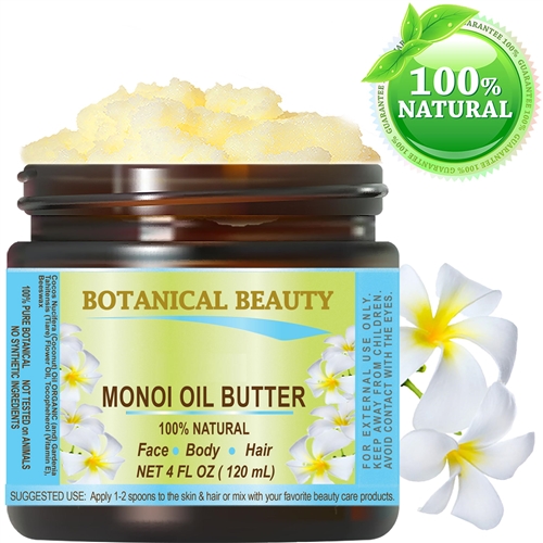 Monoi Oil Butter Unscented Botanical Beauty