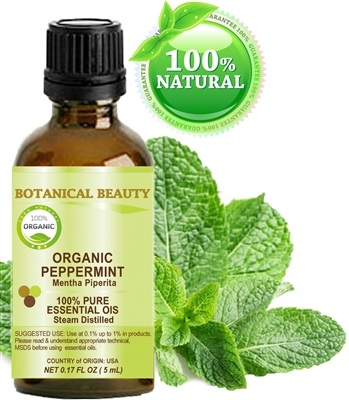 Peppermint Essential Oil Organic Botanical Beauty