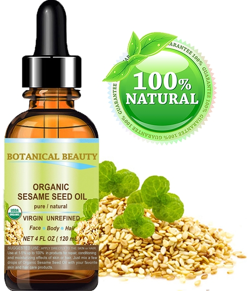 Organic Sesame Oil 100% Pure Botanical Beauty