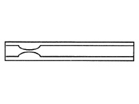 Liner for Varian, Open Split, 4mm ID, 72mm L (10/pk)