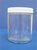 Jar, Round, Straight Sided, 250mL, 8oz., Clear, w/Cap,PTFE Liner
