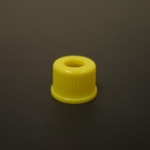 Screw Cap, 8-425, YELLOW, Open Top, PP