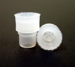 Starburst Plug, 8mm, Polyethylene, NATURAL (min. lots of 10)