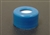 Screw Cap, 9mm, BLUE PP, w/Septa (PTFE/Silicone)