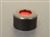 Screw Cap, 9mm, BLACK, w/Septa (PTFE/red Rubber)