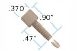 Fingertight PEEK Nuts, LONG w/F-142 PEEK Ferrules, 10-32