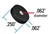 Frit SS Blk 0.5µm Ø.062 x .065 x Ø.2485