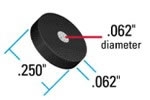 Frit SS, Blk, 0.5µm, Ø.062 x .065 x Ø.2485, Replacement , 10pk