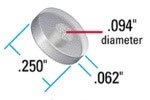 Frit SS Nat 10µm Ø.094 x .065 x Ø.250