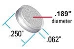 Frit SS Nat 10µm Ø.189 x .074 x Ø.254