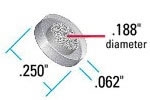 Frit SS Nat 20µm Ø.188 x .074 x Ø.254