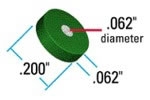 Frit SS Grn 2µm Ø.062 x .065 x Ø.200