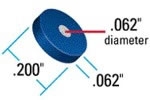 Frit SS Blu 0.5µm Ø.062 x .065 x Ø.200