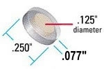 Frit PEEK Nat 10µm Ø.125 x .077 x Ø.250