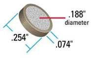 Frit SS Nat 2µm Ø.187 x .074 x Ø.254