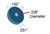 Frit McroFlt 0.5µm Ø.038 x .031 x Ø.192