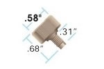 Fingertight PEEK Nuts, w/F-142 PEEK Ferrules, 10-32