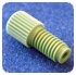 Nut SF Short Knurl Head 1/16in PEEK Grn