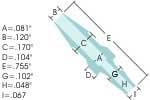 Reducer Barbed 1/16 x 1/8