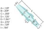 Reducer Barbed 1/4 x 3/16