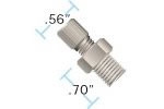 Adapt Assy PEEK 1/8 NPT - 5/16-24