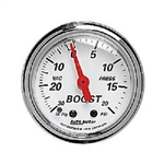 Auto Meter 1372 Arctic White 30 in. Hg-Vac/20 PSI Boost Gauge