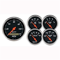 Auto Meter 1421 Designer Black 5 Piece Gauge Kit Box