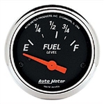 Auto Meter 1423 Designer Black 73-10 Ohms Fuel Level Gauge