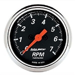 Auto Meter 1477 Designer Black 7000 RPM Tachometer Gauge