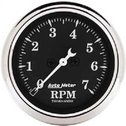 Auto Meter 1797 Old Tyme Black 7000 Tachometer Gauge