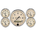 Auto Meter 1809 Antique Beige 5 Piece Gauge Kit