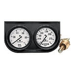 Auto Meter 2326 Auto Gauge Oil Pressure/Water Temperature Two Gauge Console