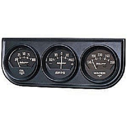 Auto Meter 2347 Auto Gauge Oil Pressure/Amp/Water Temperature Three Gauge Console