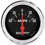 Auto Meter 2586 Traditional Chrome 60-0-60 Ammeter Gauge