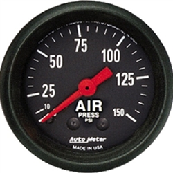 Auto Meter 2620 Z Series 0-150 PSI Air Pressure Gauge