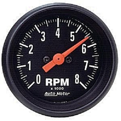 Auto Meter 2698 Z Series 8000 RPM Tacometer Gauge
