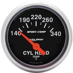 Auto Meter 3336 Sport-Comp 140-340 °F Cylinder Head Temperature Gauge