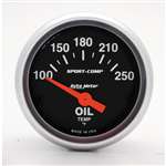 Auto Meter 3347 Sport-Comp 100-250 °F Oil Temperature Gauge