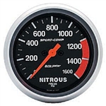 Auto Meter 3574 Sport-Comp 0-1600 PSI Nitrous Pressure Gauge