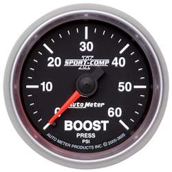 Auto Meter 3605 Sport-Comp II 0-60 PSI Boost Gauge