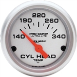 Auto Meter 4336 Ultra-Lite 140-340 °F Cylinder Head Temperature Gauge
