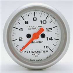 Auto Meter 4344 Ultra-Lite 0-1600 °F Pyrometer Gauge